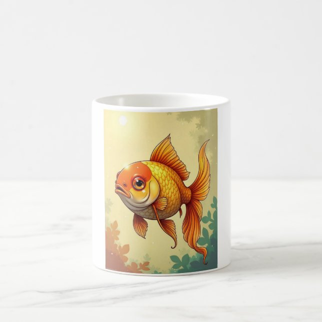 Caneca De Café goldenfish está brilhando (Centro)