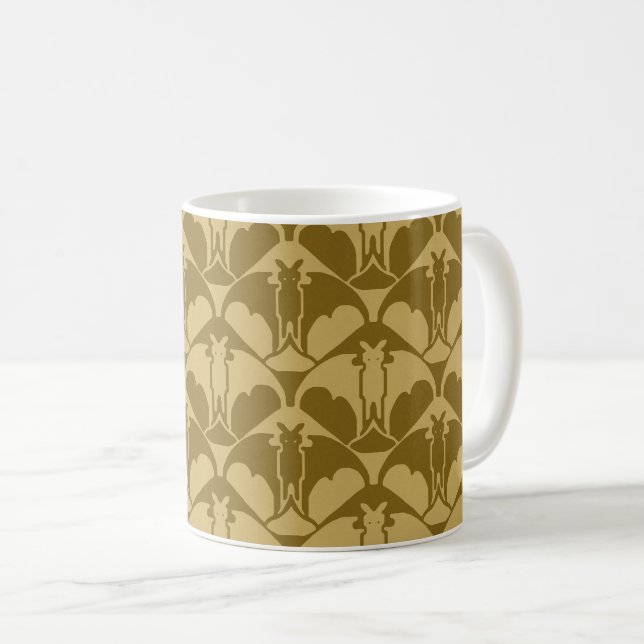 Caneca de Café Goldenrod Batty (Frente Esquerda)