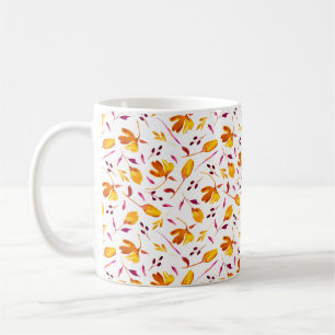 Caneca De Café Goldie - Pólvoras Douradas e magentas Poppies Wate