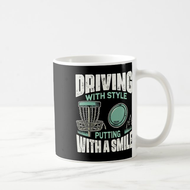 Caneca De Café Goleador de Disco Dirigindo Com Estilo Golfe de Di (Direita)