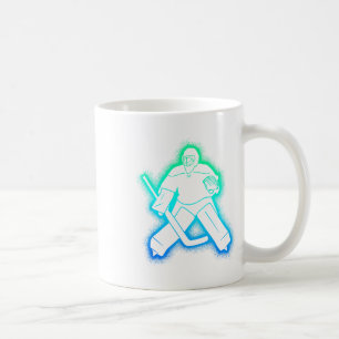 Caneca De Café Goleiro de hóquei no gelo masculino