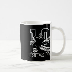 Caneca De Café Goleiro de Hóquei no Gelo Nº 10 Feliz Aniversário 