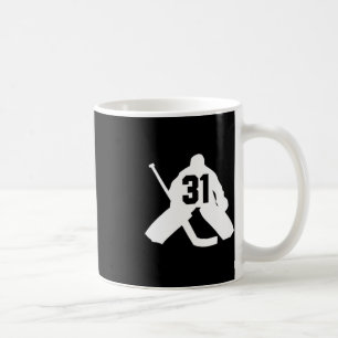 Caneca De Café Goleiro de Hóquei Número Trinta e Um 31