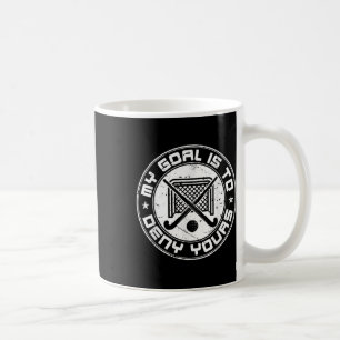 Caneca De Café Goleiro Legal de Hóquei em Campo Meu Objetivo É Ne