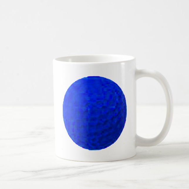 Caneca De Café Golf Ball Blue O MUSEU Zazzle Dons (Direita)