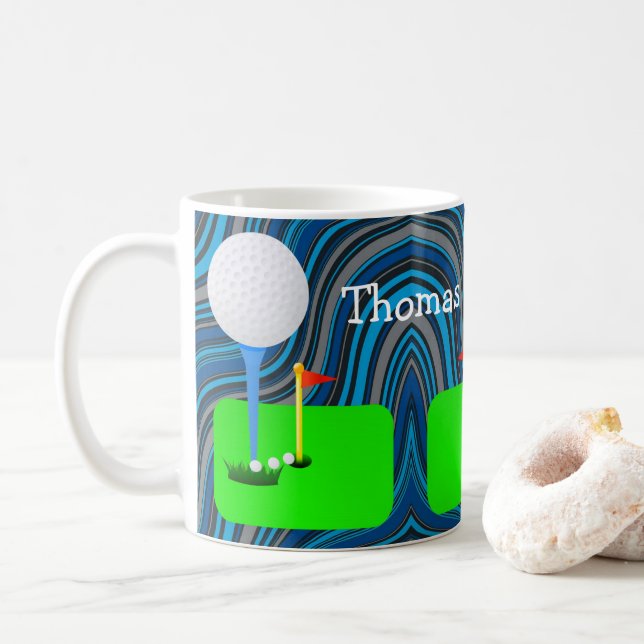 Caneca De Café Golf Balls Mug (Com Donut)
