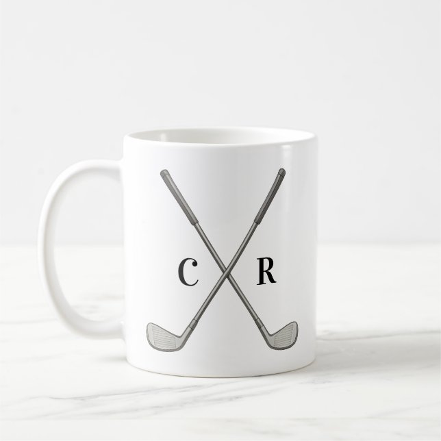 Caneca De Café Golf Clubs Personalized (Esquerda)