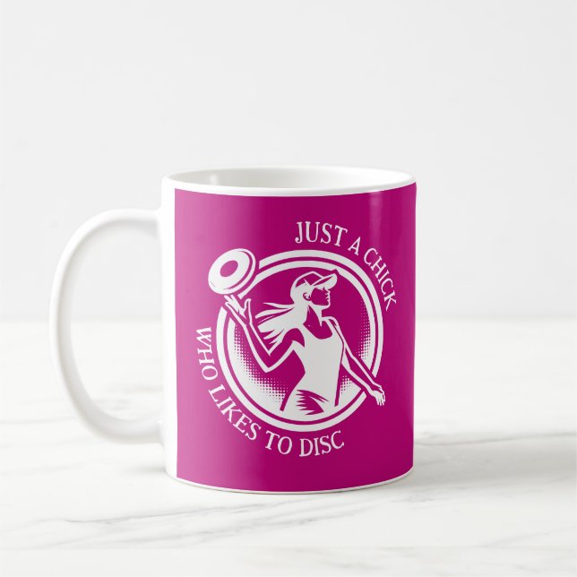 Caneca De Café Golf de Disco feminino Personalizado (Esquerda)