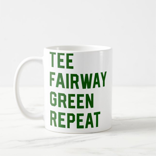 Caneca De Café Golf Golfing Retirement (Esquerda)