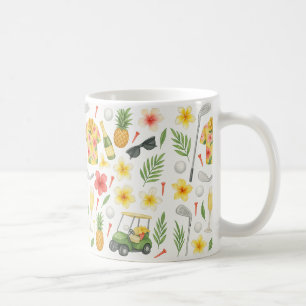 Caneca De Café Golf Hawaii temia pelos presentes havaianos para o