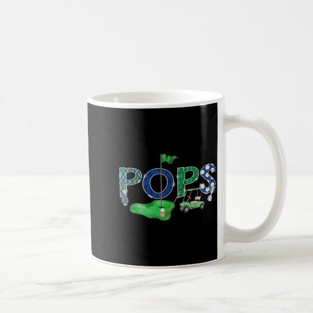 Caneca De Café Golf Pops Buraco Um 1º Design (Direita)