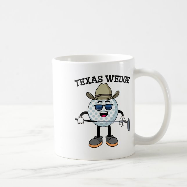Caneca De Café Golf Putter Texas Wedge Club Texas Cowboy Cou (Direita)