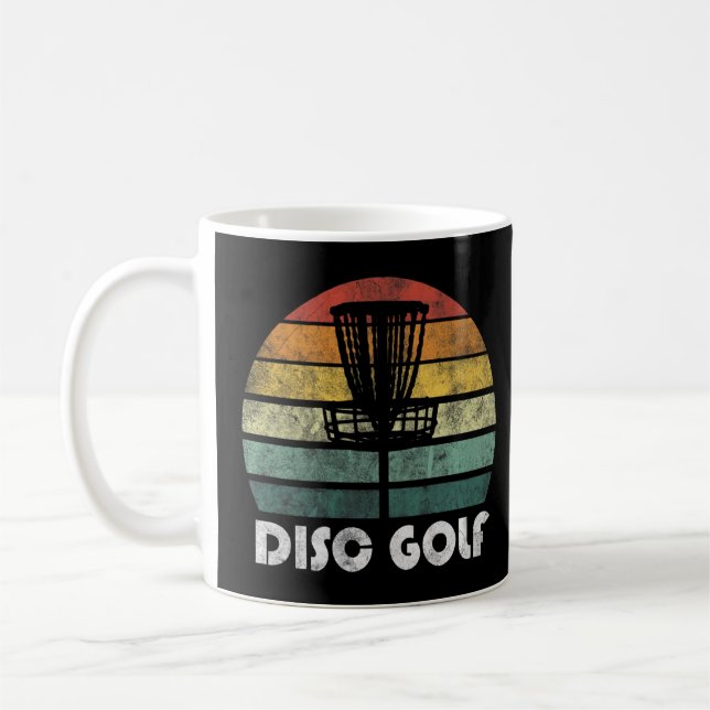 Caneca De Café Golf Retro de Golfe do Disco (Esquerda)