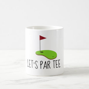 Caneca De Café Golf, vamos pintar uma lágrima com uma bandeira de