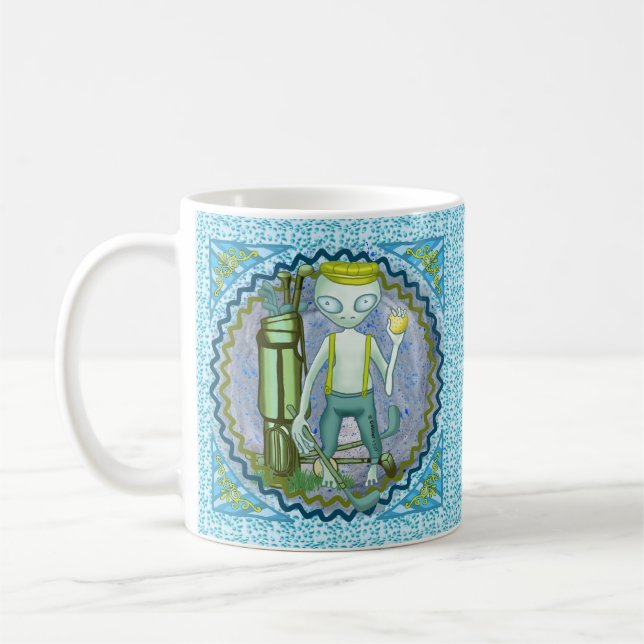 Caneca De Café Golfe Alien (Esquerda)