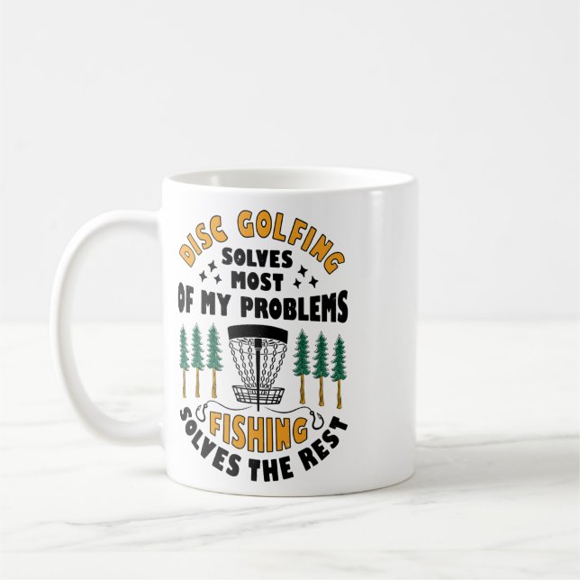 Caneca De Café Golfe de Disco Resolve a Maioria dos Meus Problema (Esquerda)