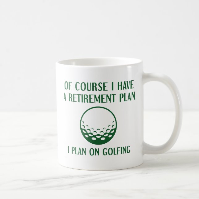 Caneca De Café Golfe do Plano de Reforma (Direita)