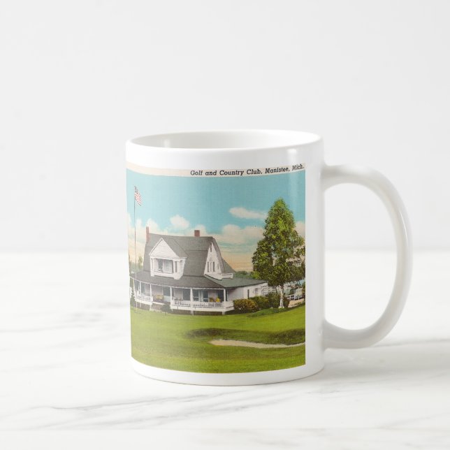 Caneca De Café Golfe do vintage (Direita)