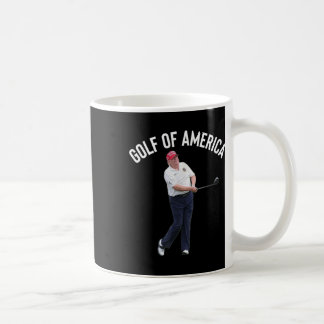 Caneca De Café Golfe Engraçado Da América Donald Trump Pun