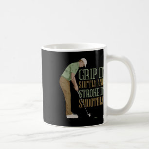 Caneca De Café Golfe Engraçado e Grosseiro - Beba e Dirija - Humo