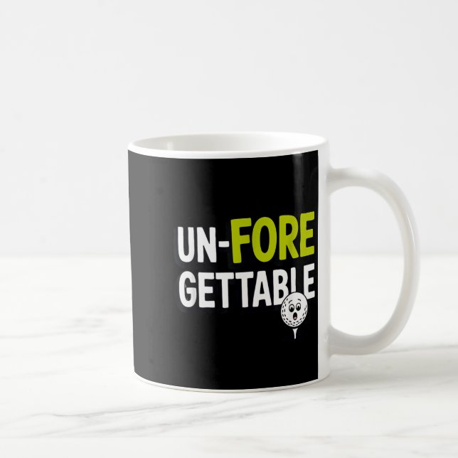 Caneca De Café Golfe Esquecível Pun Golfe Divertido (Direita)