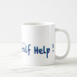 Caneca De Café Golfe louco Help.com próprios torção na forma