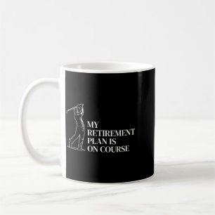Caneca De Café Golfe na Aposentadoria Divertido Pai Aposentado no