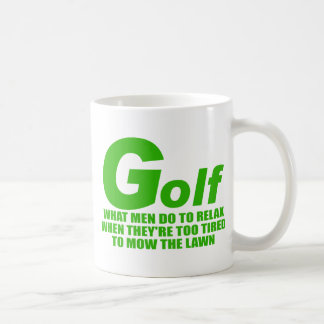 Caneca De Café Golfe que homens fazem