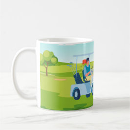 Caneca De Café Golfe temido para golfista