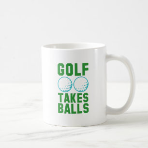 Caneca De Café Golfe tira bolas