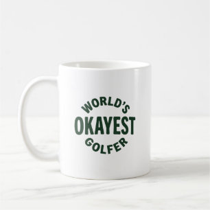 Caneca De Café Golfeiro Mais ou Menos do Mundo Humor de Golfe Vin