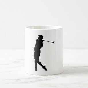 Caneca De Café Golfer Silhouette