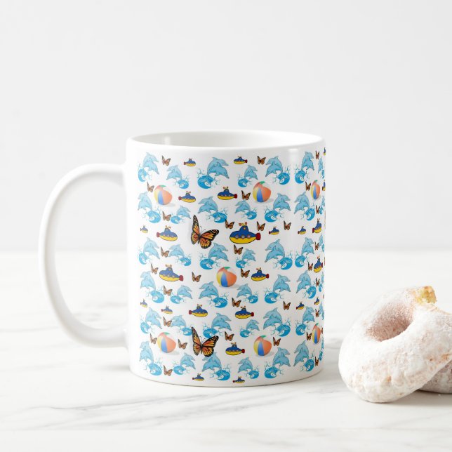 Caneca De Café Golfinho Butterfly Mug (Com Donut)