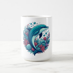 Caneca De Café Golfinho-costeiro/náutico