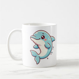 Caneca De Café Golfinho Gracioso com a Delícia do Oceano