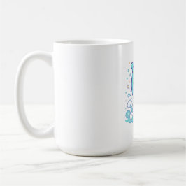 Caneca De Café Golfinho Splash de Bolha Personalizado Animal Mari