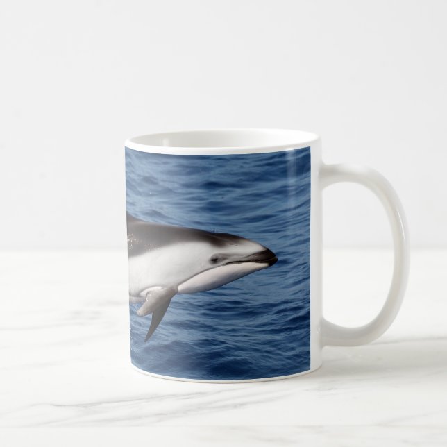 Caneca De Café Golfinho tomado partido branco pacífico 2 (Direita)