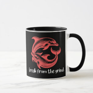 Caneca de Café Golfinhos
