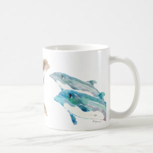 Caneca De Café Golfinhos azuis na Mug
