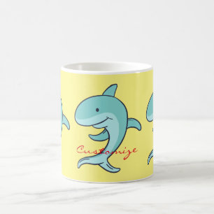 Caneca De Café Golfinhos azuis que pulam Thunder_Cove