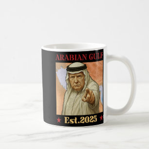 Caneca De Café Golfo Arábico Trump 2025 - Golfo Trump Engraçado D
