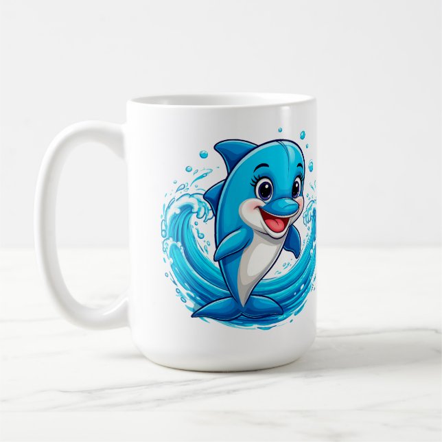 Caneca De Café Golfo Cartoon Fofo Espalhando Água (Esquerda)