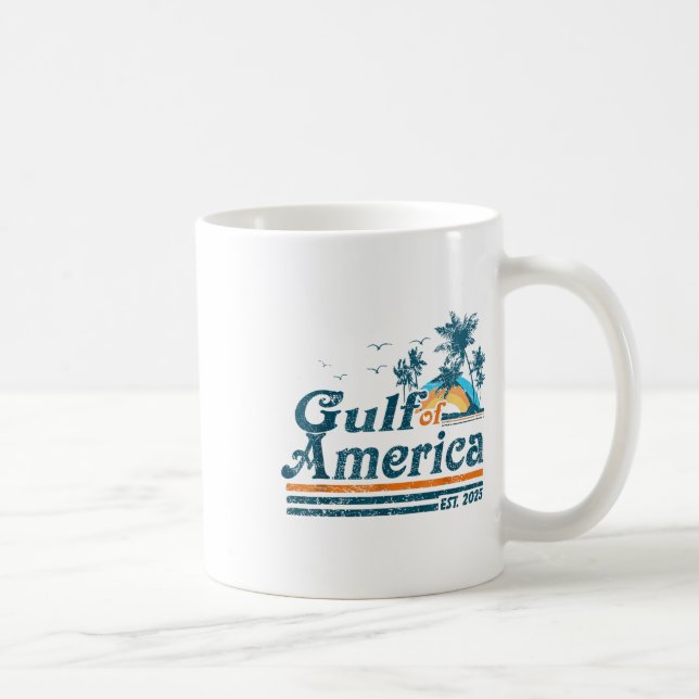 Caneca De Café Golfo De Bandeira Americano 2025 (Direita)