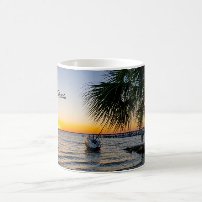 Caneca De Café Golfo de Breeze Flórida Molusco Clássico Sunset (Centro)