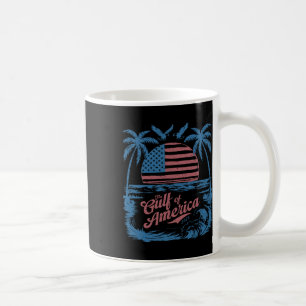 Caneca De Café Golfo De Vintage Da América Dos Eua Bandeira Est 2