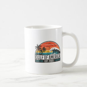 Caneca De Café Golfo Dos Eua América Leste 2025 Retro Vintage Bea