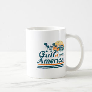 Caneca De Café Golfo Dos Eua América Leste 2025 Retro Vintage Bea