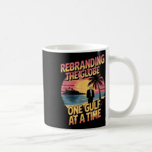 Caneca De Café Golfo EUA América Humorosa Trump Patriótico 2025