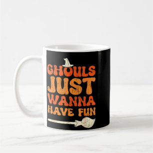 Caneca De Café Golos apenas querem se divertir Halloween bruxa en