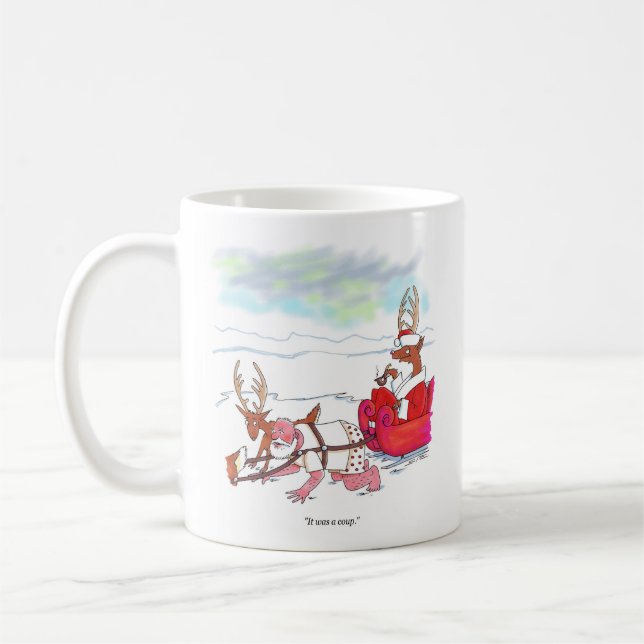 Caneca De Café Golpe de Estado Dois Lados (Esquerda)